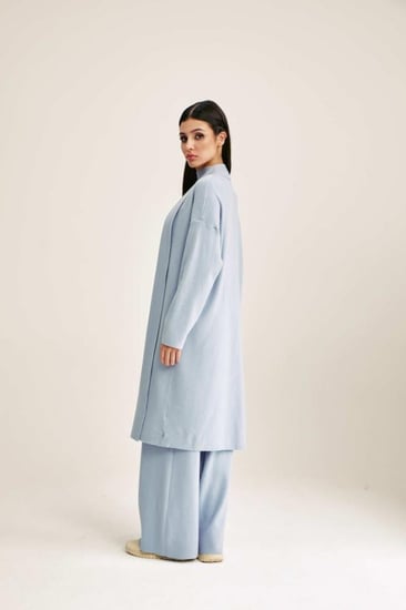 كارديغان محبوك بقصة مفتوحة