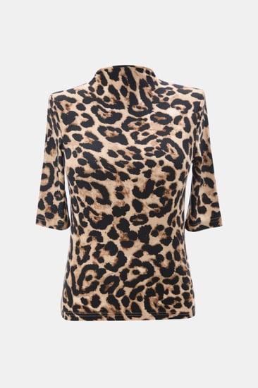 بلوزة بطبعة جلد النمر