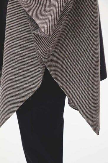 كارديغان بونشو بنقوش مقلمة