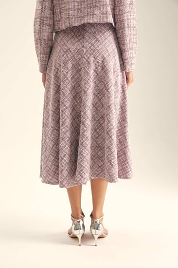 تنورة تويد بقصة كلوش