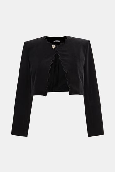 جاكيت مخمل غير متماثل