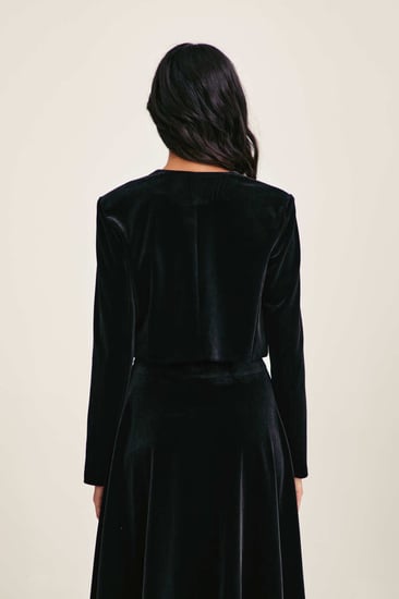 جاكيت مخمل غير متماثل