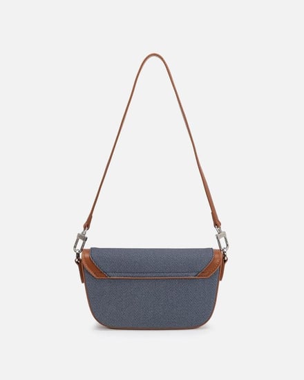 شنطة نسائية الفي اند كو باللون الأزرق والبني