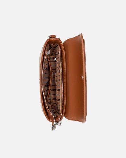 شنطة نسائية الفي اند كو باللون البيج والبني