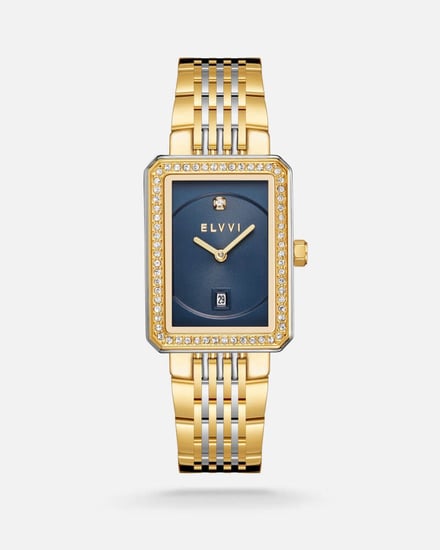 ساعة نسائية ستيل بلون ذهبي وفضي