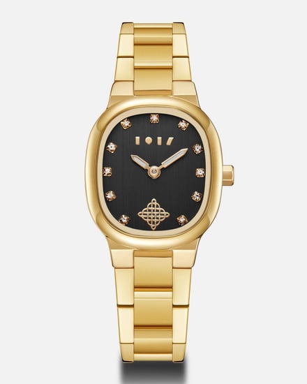 ‎  ساعة نسائية آن ستيل باللون الذهبي