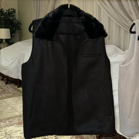 سديري اسود مع فرو