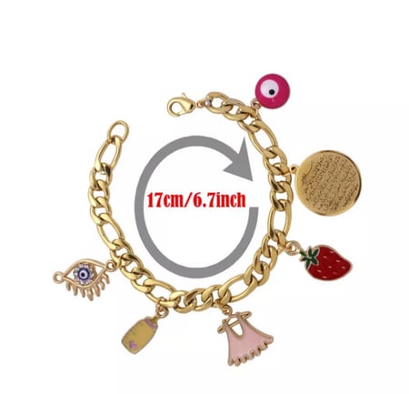 أسورة لون ذهبي غير قابل للصدأ