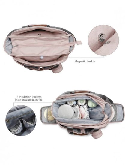 حقيبة مستلزمات اطفال موديل سمك اخضر