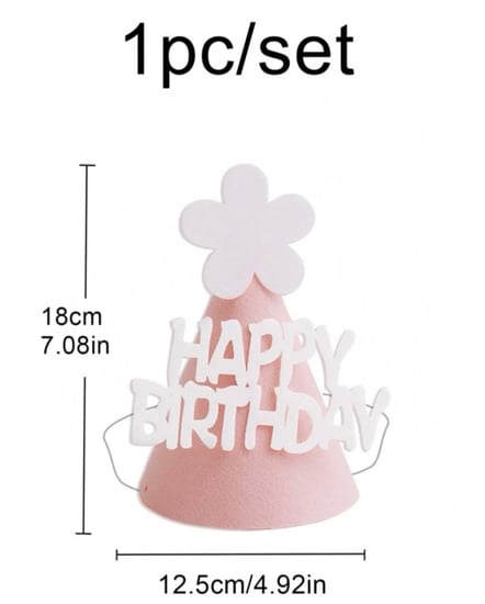 قبعة عيد ميلاد وردي