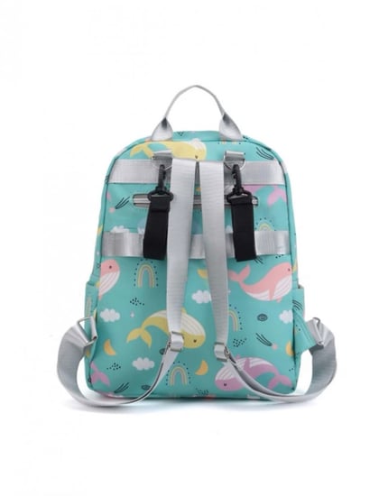 حقيبة مستلزمات اطفال موديل سمك اخضر