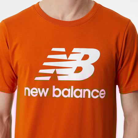 نيوبالانس أسنشلز ملابس تيشيرت الرجال - برتقالي