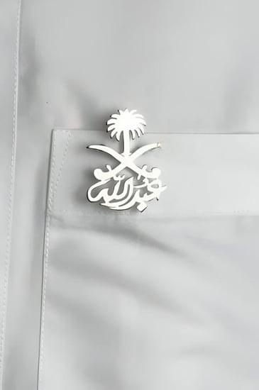 بروش سيفين ونخلة بالاسم
