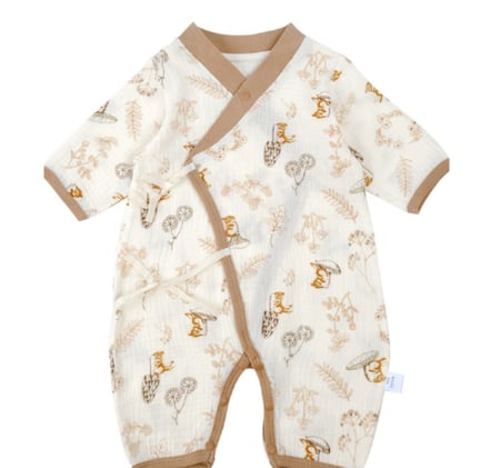 أوفرول سكري بأطراف بني فاتح مناسب للجنسين