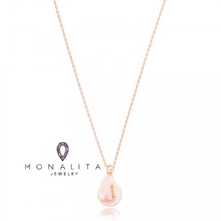 سلاسل الأحرف العربية الأنيقة , اللون روز جولد (LA1) .