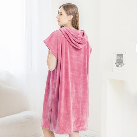 روب استحمام بغطاء رأس مايكروفايبر متعددة الألوان