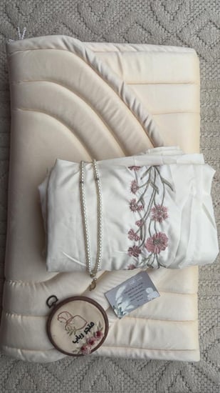 طقم صلاة + سجاد مع شرشف مرد ربطة