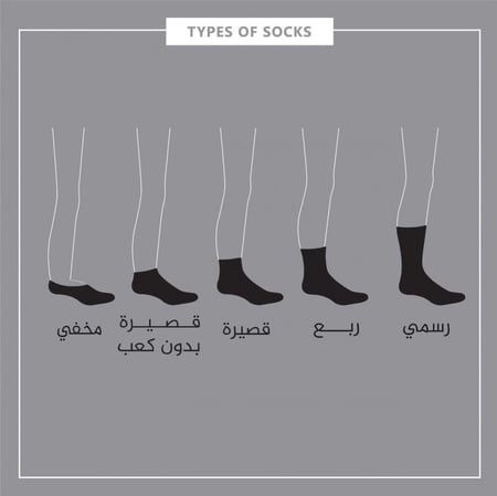 جوارب قصيرة - قطن العائلة   ملبوسات قطن العائلة البسة قطنية