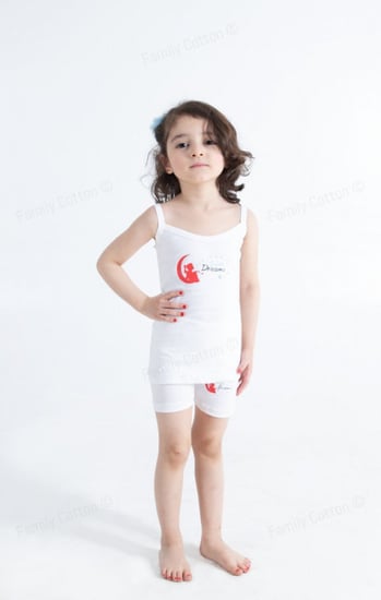 طقم بنلاتي مطبع  من ملبوسات قطن العائلة و البسة داخلية قطنية