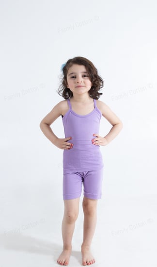 طقم بناتي داخلي شورت ملابس داخلية بناتية  من ملابس قطن العائلة