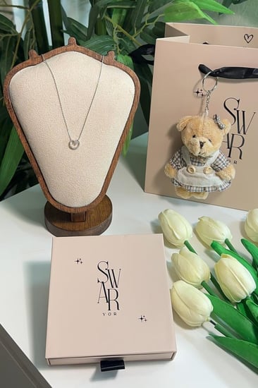 عقد نجمه وهلال فضة 925