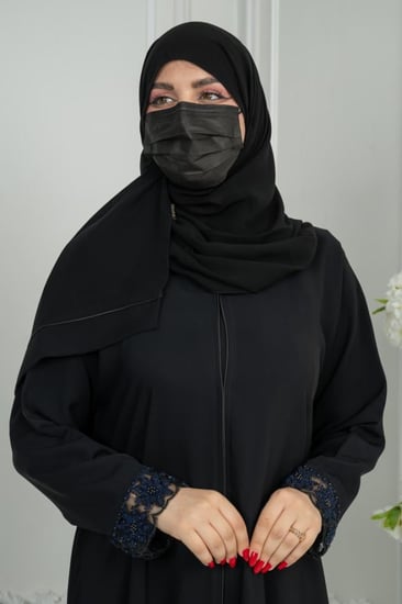 عباية نواعم بكلفة شك كحلي