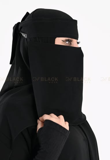 نقاب وسط بدون مقوى ربط عريض