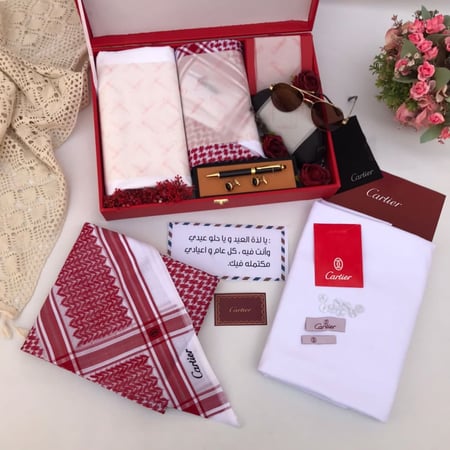 طقم رجالي ‍♂️ قماش  كارتير صيفي