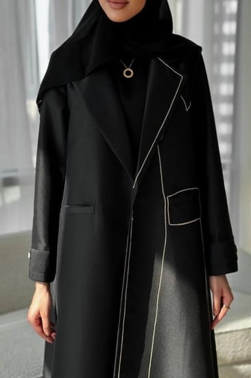 القماش تفته مطفي + طرحة