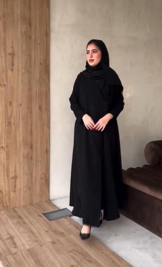 القماش كريب انترنت كوري +طرحة