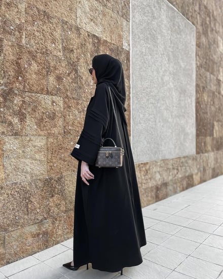 القماش كريب كوبا +طرحة