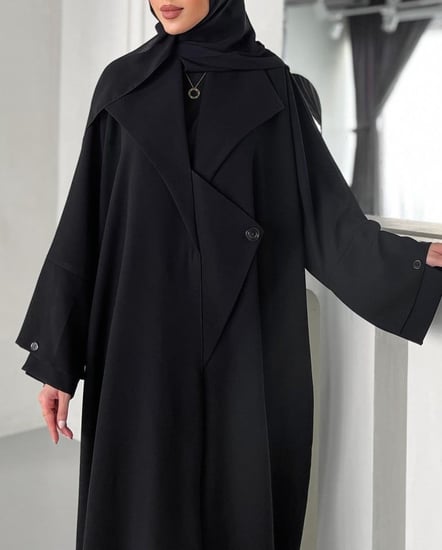 القماش كريب ملكي +طرحه