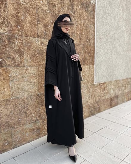 القماش كريب كوبا +طرحة