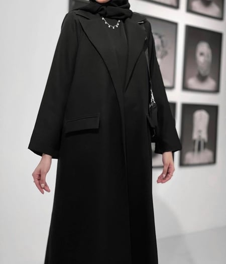 القماش كريب كتان لمار + طرحة + غطاء للصدر