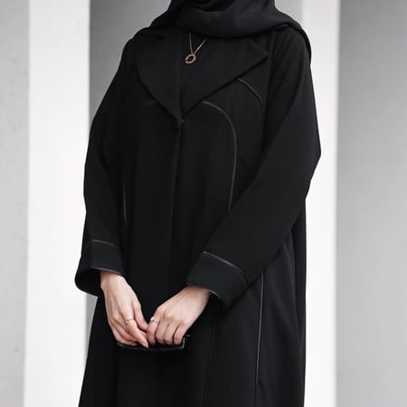 القماش كريب كوبا + طرحة