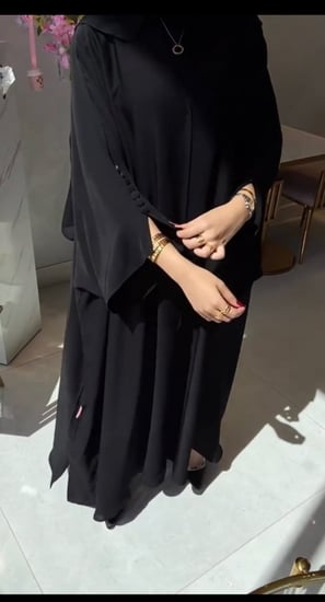 القماش كريب انترنت + طرحة
