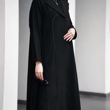 القماش كريب كوبا + طرحة