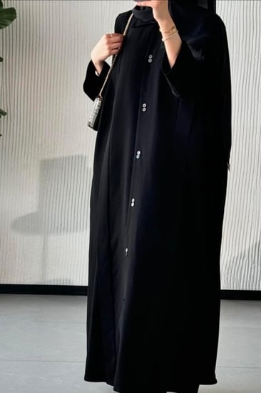 القماش كريب ملكي + طرحة