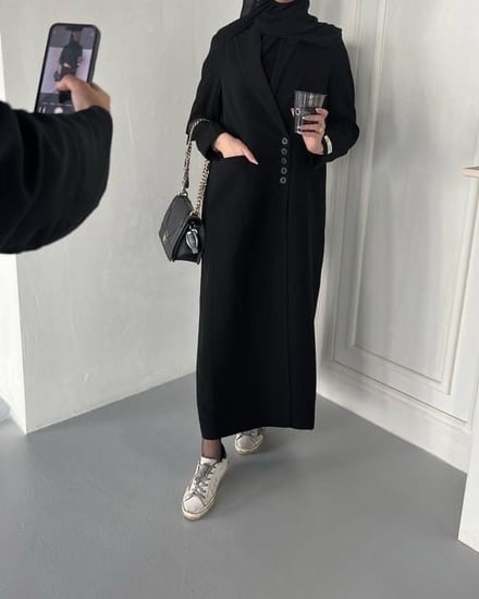 القماش كريب كوبا + طرحة