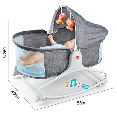 سرير اطفال هزاز مع العاب