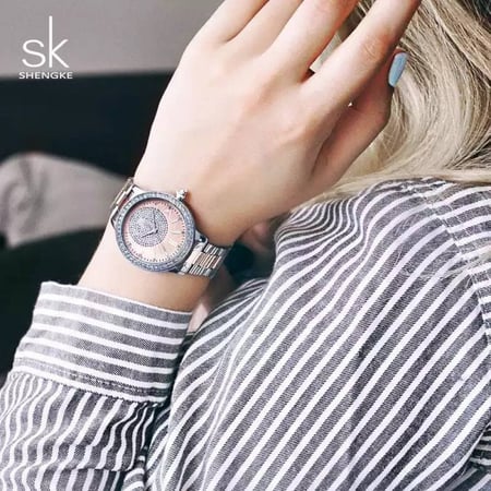 ساعة نسائية - ميناء روزقولد SHENGKE