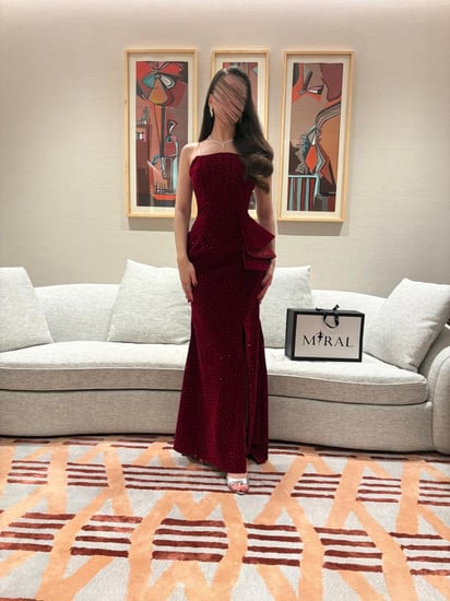 فستان انيق بفصوص