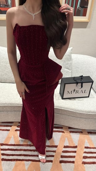 فستان انيق بفصوص