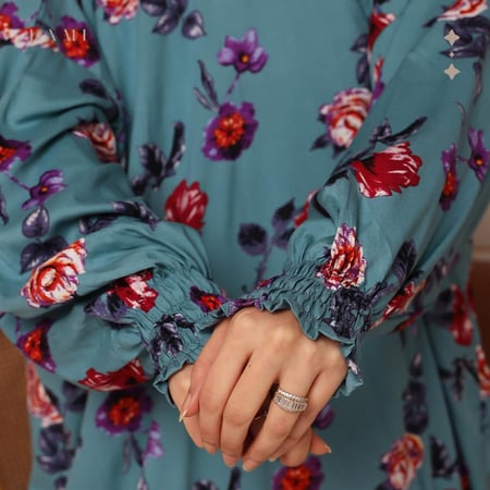 شرشف صلاة مشجر تركواز