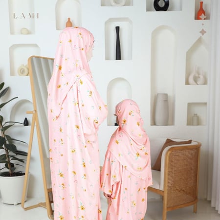 شرشف صلاة الام و البنت - خربزي