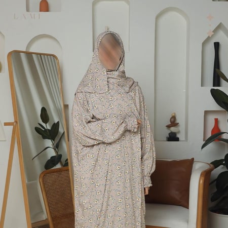 شرشف صلاة مشجر  بيج غامق