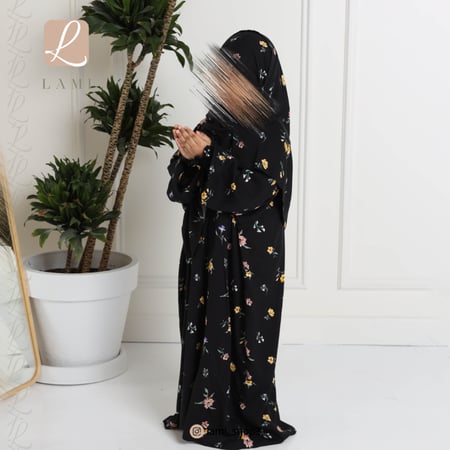 شرشف صلاة بناتي اسود