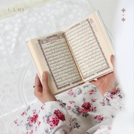 طقم  شرشف صلاة مشجر - ابيض