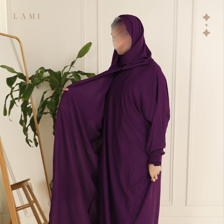 شرشف صلاة سادة بنفسجي