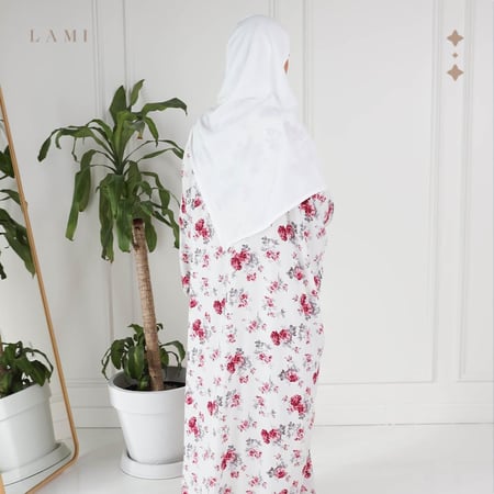 شرشف صلاة مشجر - ابيض